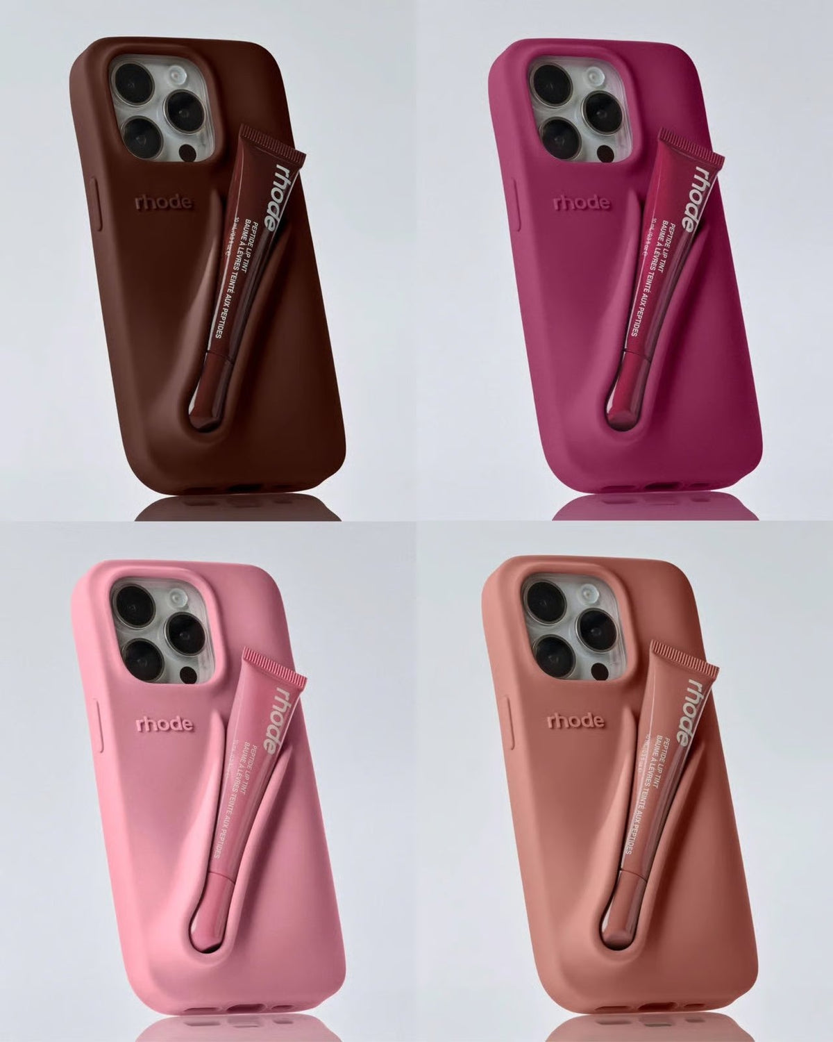 Silicon Lip Gloss iPhone Mobile Case With Tint