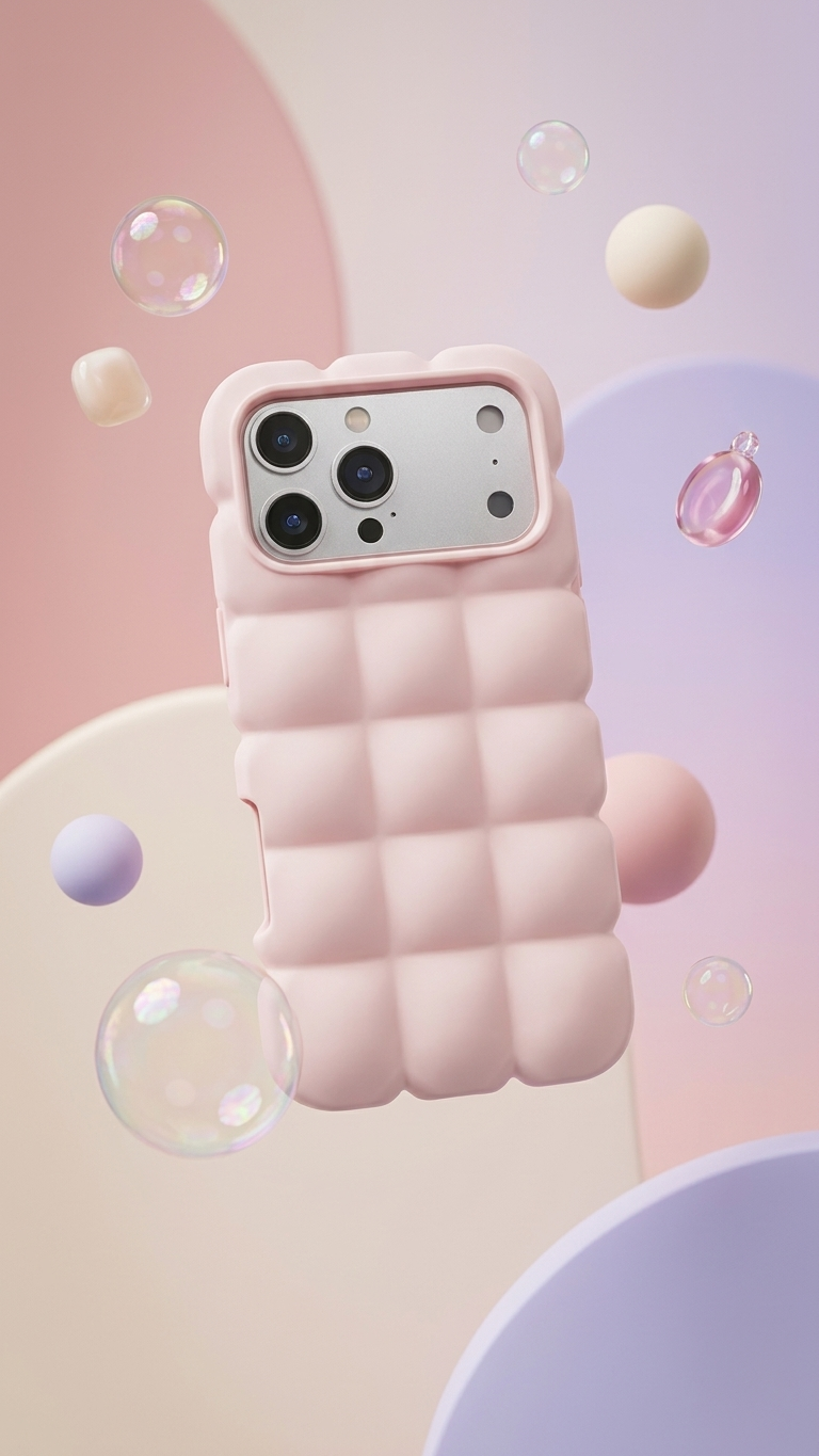 Baby Pink Puffer Case