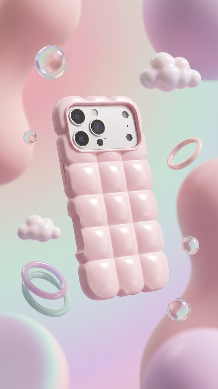 Baby Pink Puffer Case