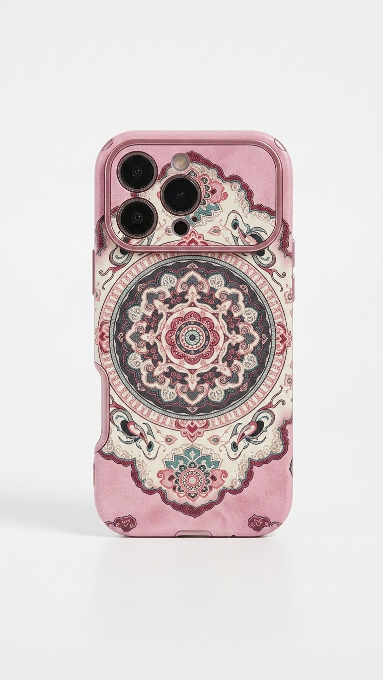 Pink Mandala Art iPhone Case