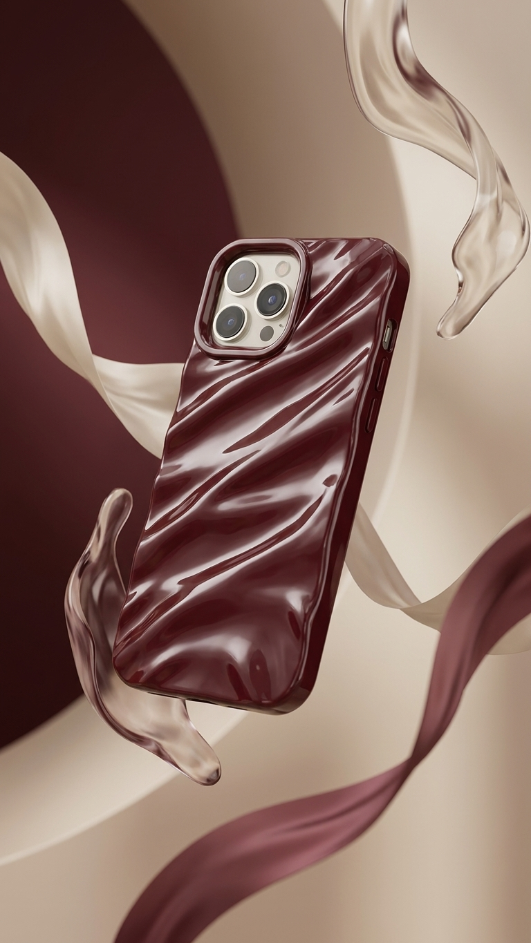 Wavy Designer Silicon Case for iPhone
