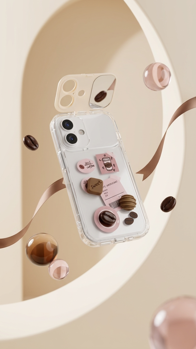 Cafe Americano Mirror 3D Phone Case